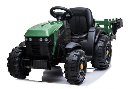 Traktor s přívěsem na akumulátor vojenský zelený BDM0925
