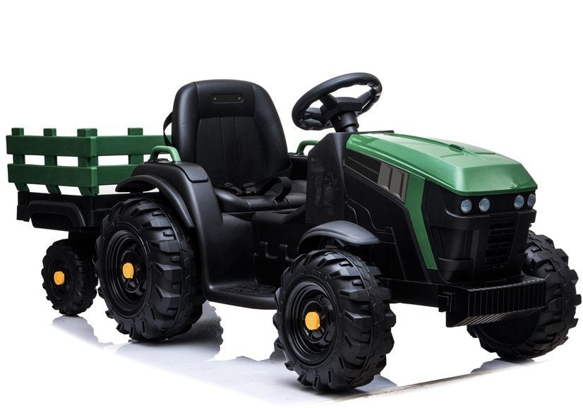 Traktor s přívěsem na akumulátor vojenský zelený BDM0925