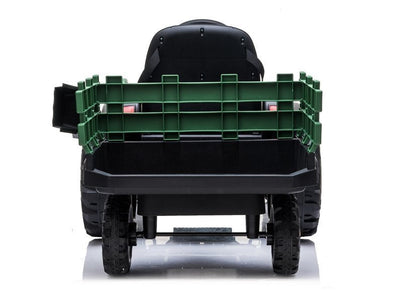 Traktor s přívěsem na akumulátor vojenský zelený BDM0925