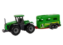 Traktor s přívěsem pro děti plastový zelený