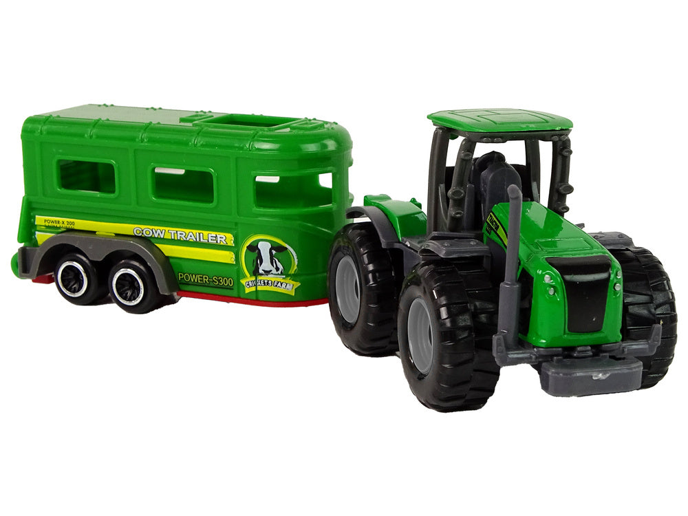Traktor s přívěsem pro děti plastový zelený