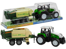 Traktor s přívěsem zemědělský stroj 65 cm zelený červený