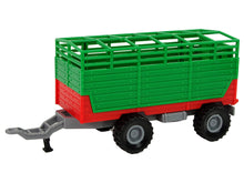 Traktor s přívěsy farmářský – se zvuky a pohybem | zelený