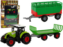 Traktor s přívěsy farmářský – se zvuky a pohybem | zelený