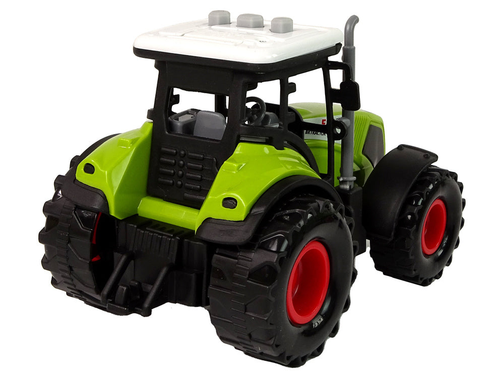 Traktor s přívěsy farmářský – se zvuky a pohybem | zelený