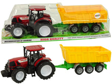 Traktor s vyklápěcím přívěsem 50 cm žlutý