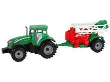 Traktor zemědělský s postřikovačem frikční pohon zelený