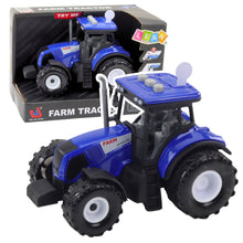 Traktor zemědělský se světly a zvuky – 1:36 modrý