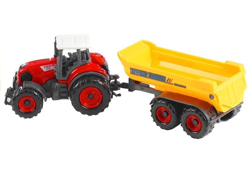 Traktory s přívěsy – zemědělské stroje sada 6v1