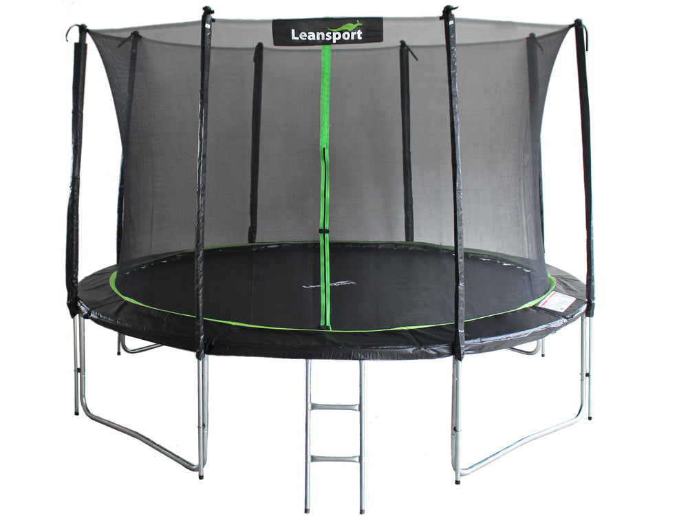 Trampolina s ochrannou sítí 366 cm a žebříkem – SPORT PRO