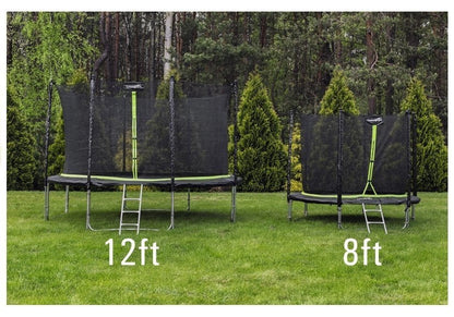 Trampolina s ochrannou sítí a žebříkem 244 cm – SPORT PRO