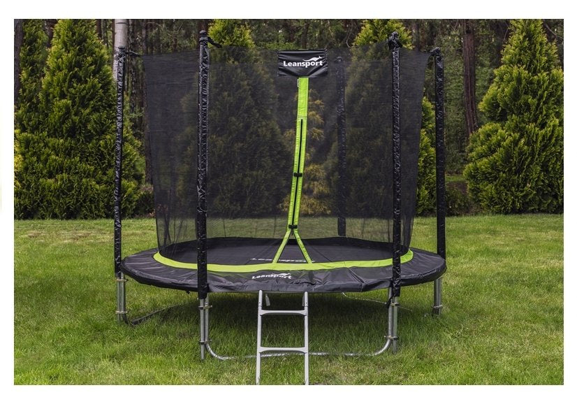 Trampolina s ochrannou sítí a žebříkem 244 cm – SPORT PRO