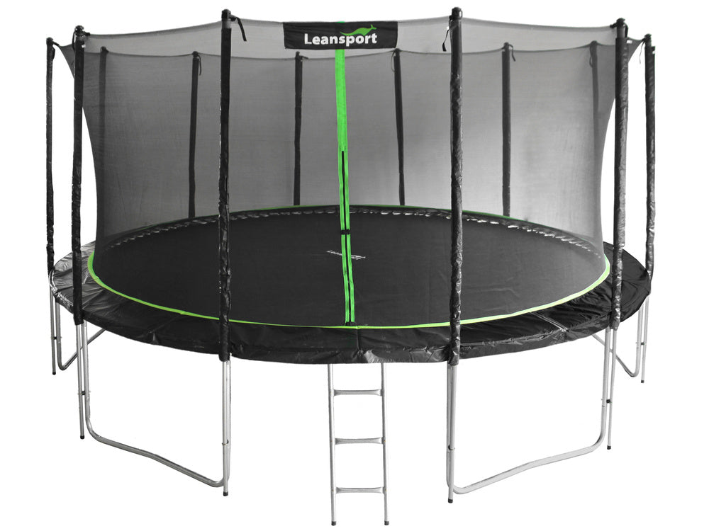 Trampolina s ochrannou sítí a žebříkem 487 cm – SPORT PRO