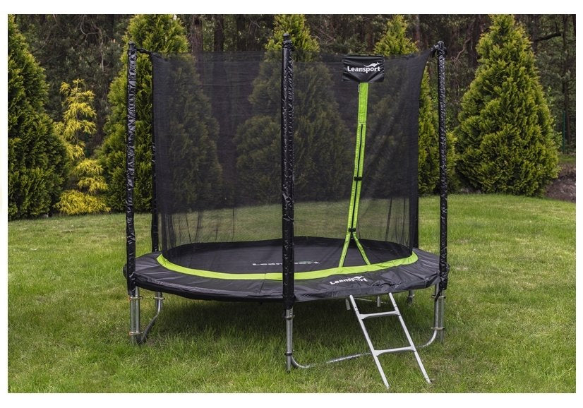 Trampolina s ochrannou sítí a žebříkem 487 cm – SPORT PRO