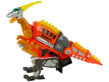 Transformovatelný dinosaurus 2v1 pistole na šipky s terčem oranžový