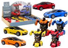 Transformující robot 2v1 auto s pohyblivými částmi 4 barvy
