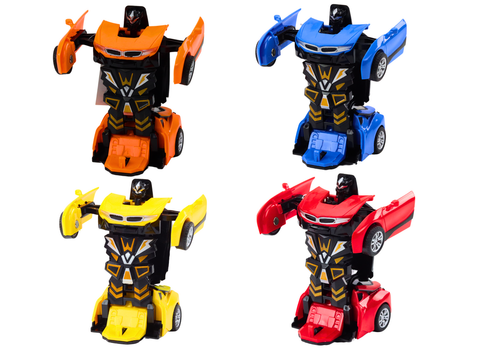 Transformující robot 2v1 auto s pohyblivými částmi 4 barvy