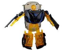 Transformující robot auto 2v1 – měřítko 1:64 | žlutý modrý
