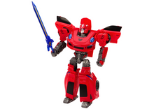 Transformující robot auto 2v1 sportovní s transformací červený