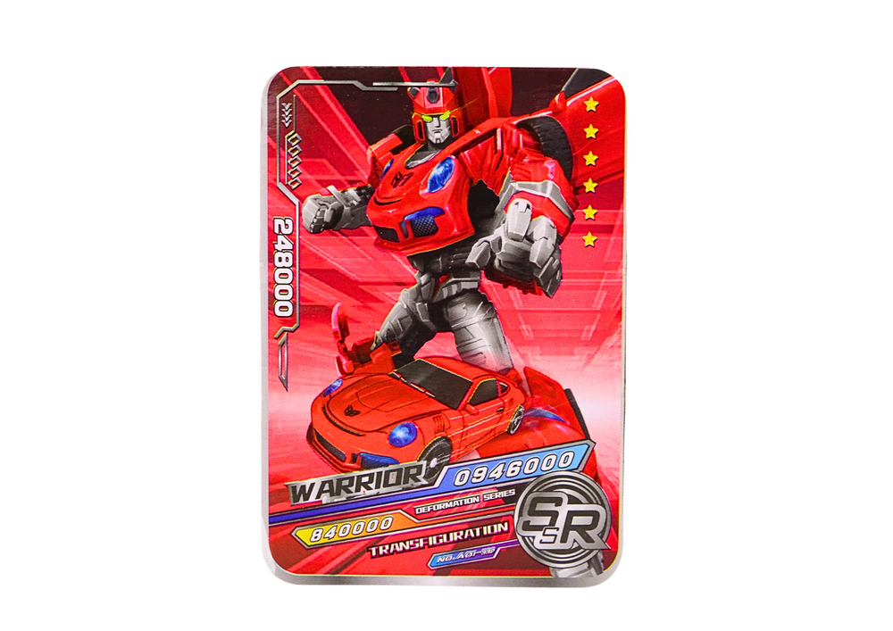 Transformující robot auto 2v1 sportovní s transformací červený