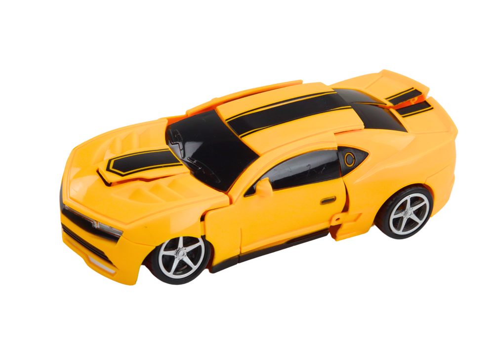 Transformující robot auto 2v1 sportovní žluté s příslušenstvím