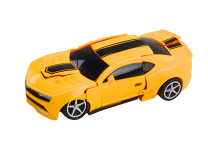 Transformující robot auto 2v1 sportovní žluté s příslušenstvím