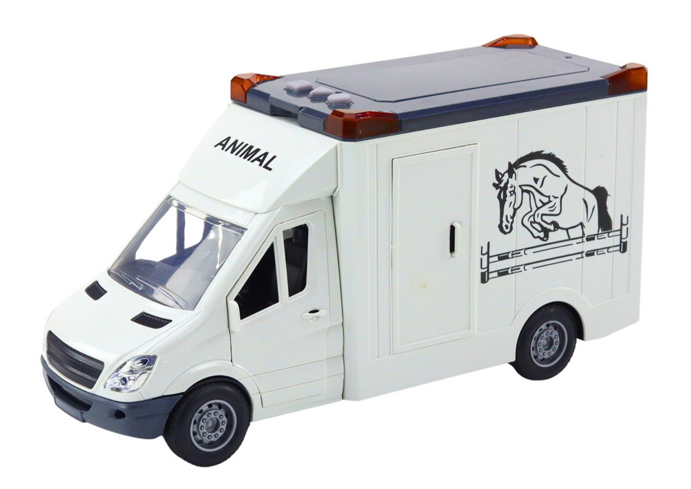 Transporter koní s otvíracími dveřmi světlo zvuk bílý