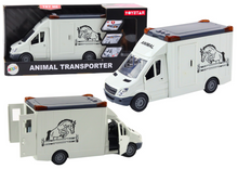 Transporter koní s otvíracími dveřmi světlo zvuk bílý