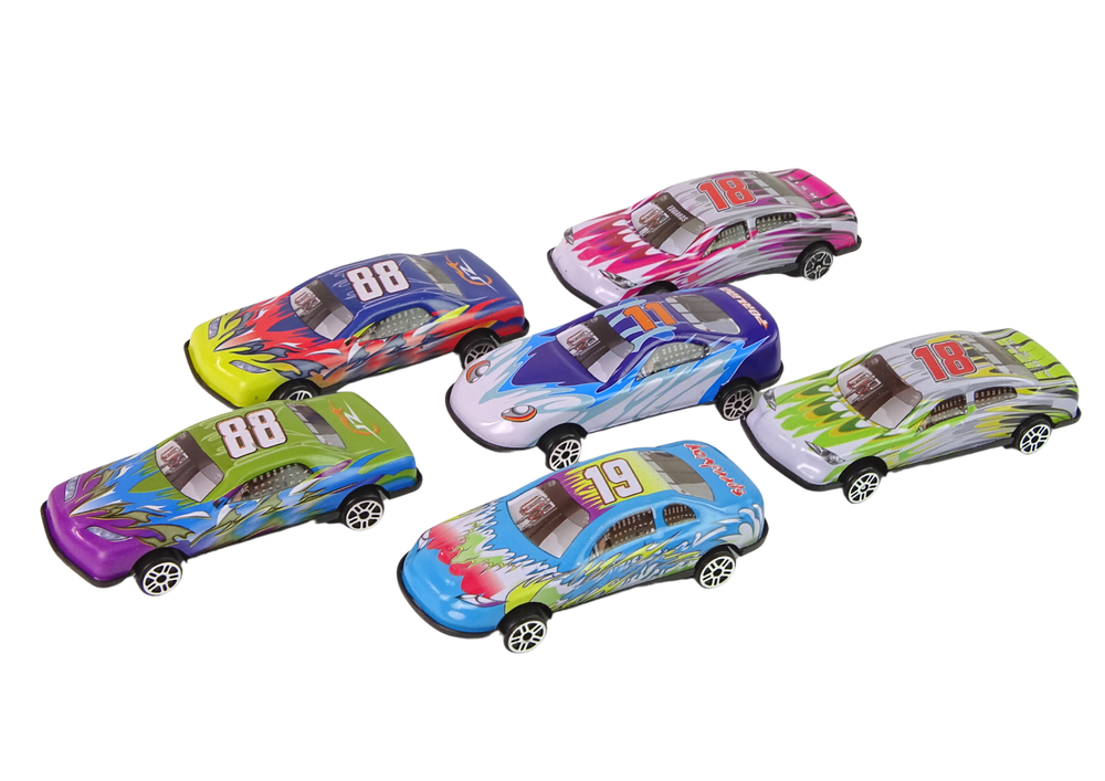 Transportní kamion s 6 závodními autíčky – plastový set