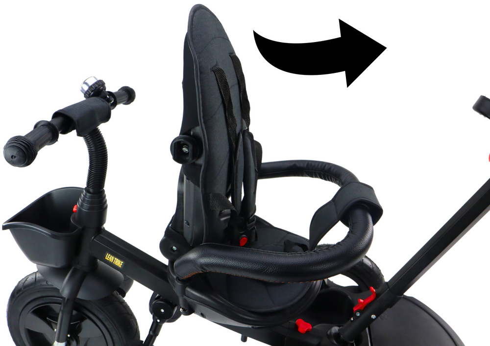 Tříkolka PRO550 černá – lehká a stabilní pro děti