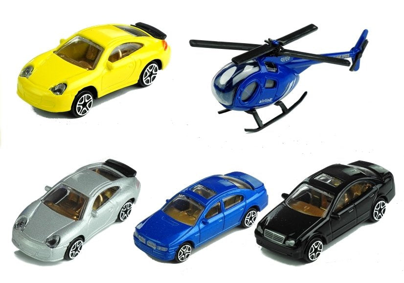 Třípodlažní garáž s výtahem – 4 autíčka a helikoptéra