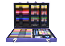 Umělecký set v kufříku s kosmonautem modrý 128 dílů