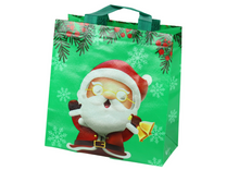 Vánoční dárková taška Santa Claus – 23x21,5x11cm | zelená