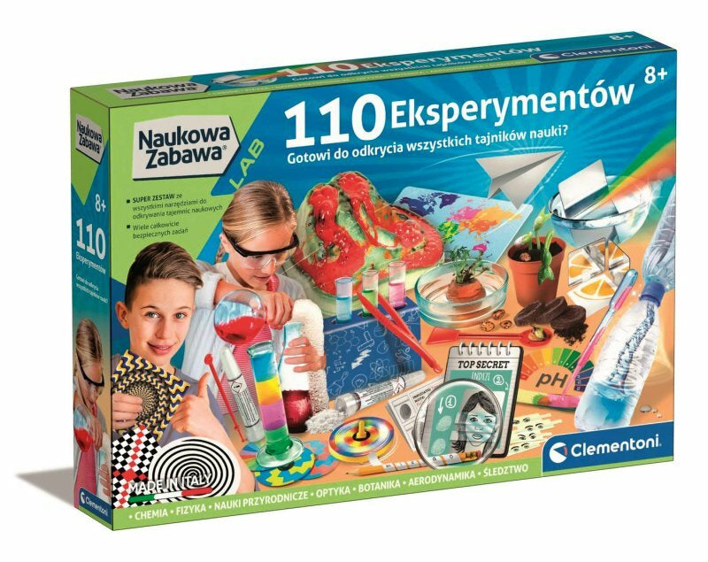 Vědecká sada 110 experimentů v polštině – Clementoni