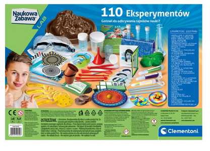 Vědecká sada 110 experimentů v polštině – Clementoni