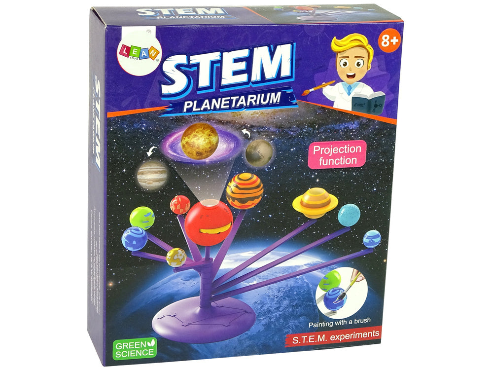 Vědecká sada planetárium s pohyblivými planetami k vymalování