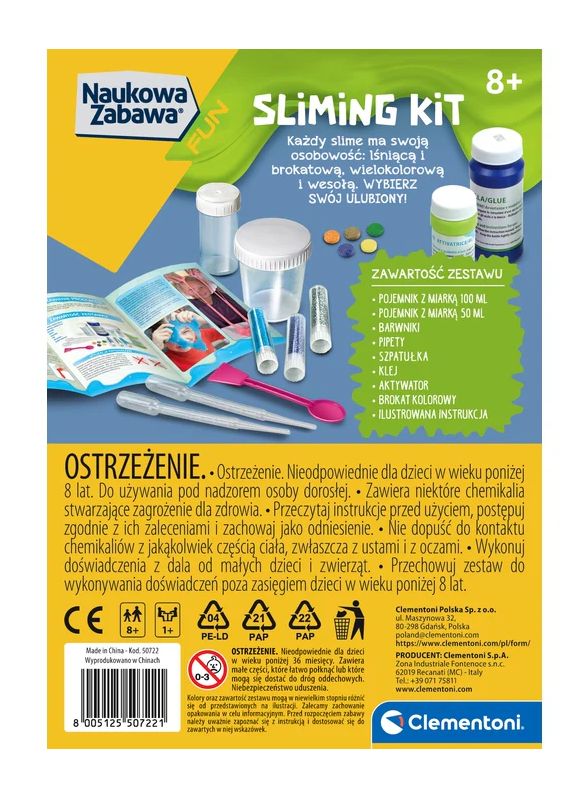 Vědecké experimenty se slizem – Clementoni 50722