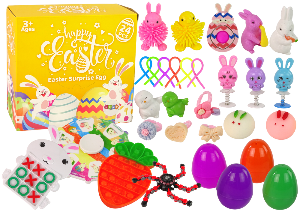 Velikonoční fidget toys antistresové – sada 24 kusů