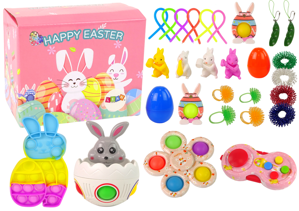Velikonoční fidget toys antistresové – sada 29 kusů
