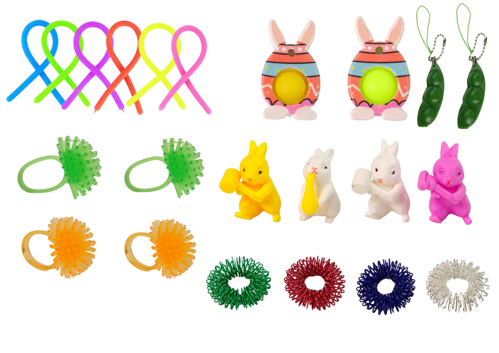 Velikonoční fidget toys antistresové – sada 29 kusů