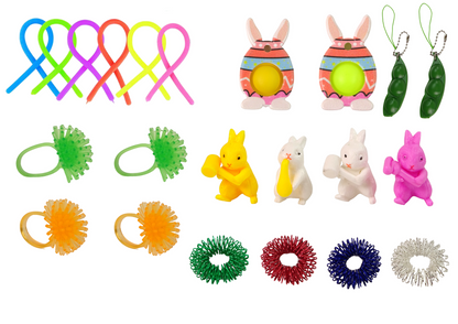 Velikonoční fidget toys antistresové – sada 29 kusů