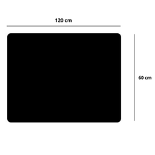 Velká kancelářská podložka pod myš a klávesnici 120x60cm černá