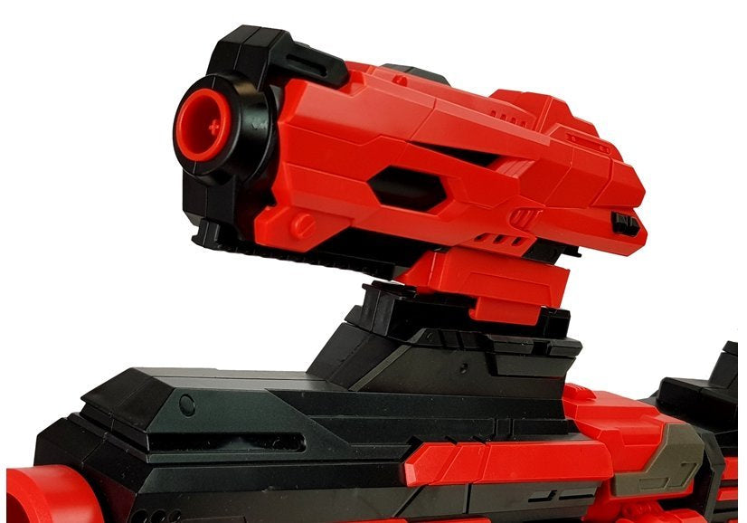 Velký karabin na pěnové náboje se zásobníkem 40 kusů červeno černý