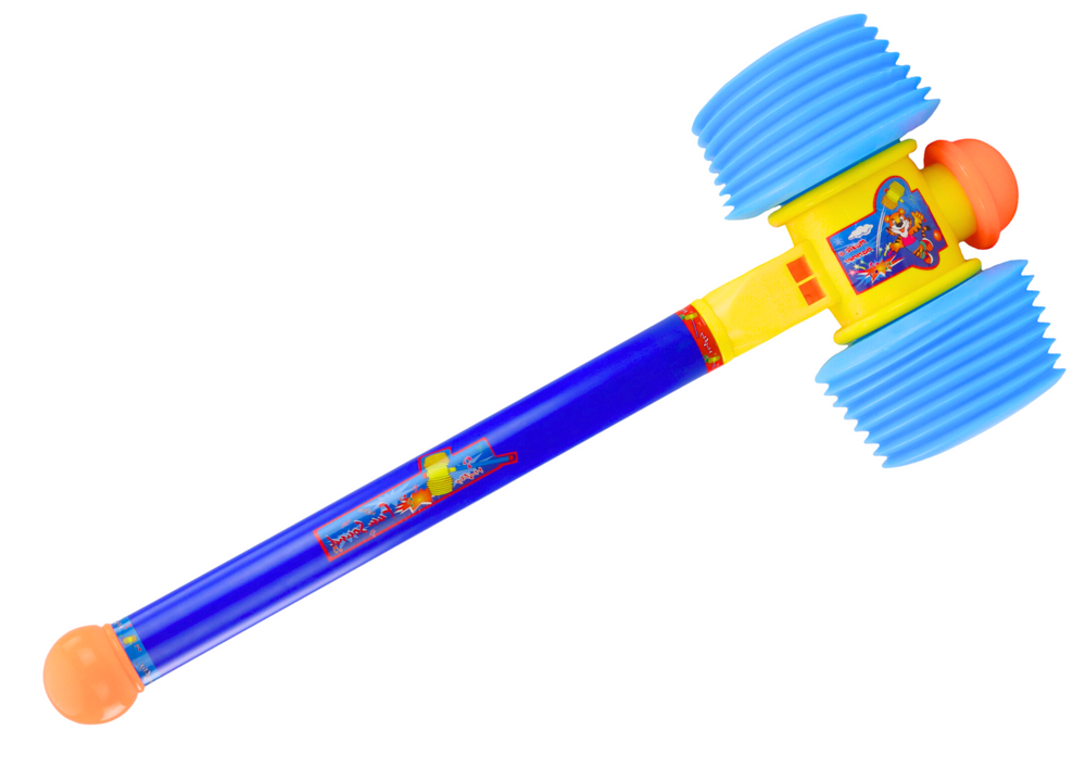 Velký měkký kladivo 60 cm – modrá hračka pro děti