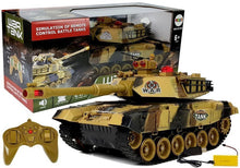 Velký tank na dálkové ovládání 2.4GHz se světly a zvuky žlutý