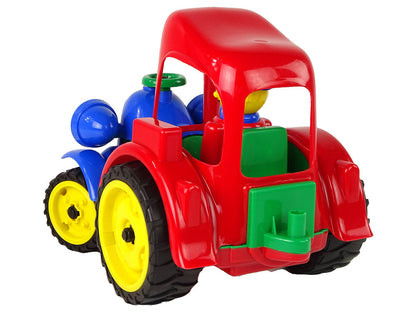 Velký traktor s figurkou – gumová kola pro farmu