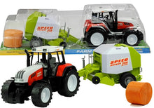 Velký traktor s přívěsem 3 modely pohyblivé prvky 65 cm zelený červený