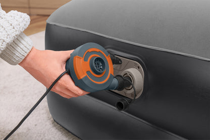 Velurový nafukovací matrace s elektrickou pumpou 191×97×46 cm – Bestway