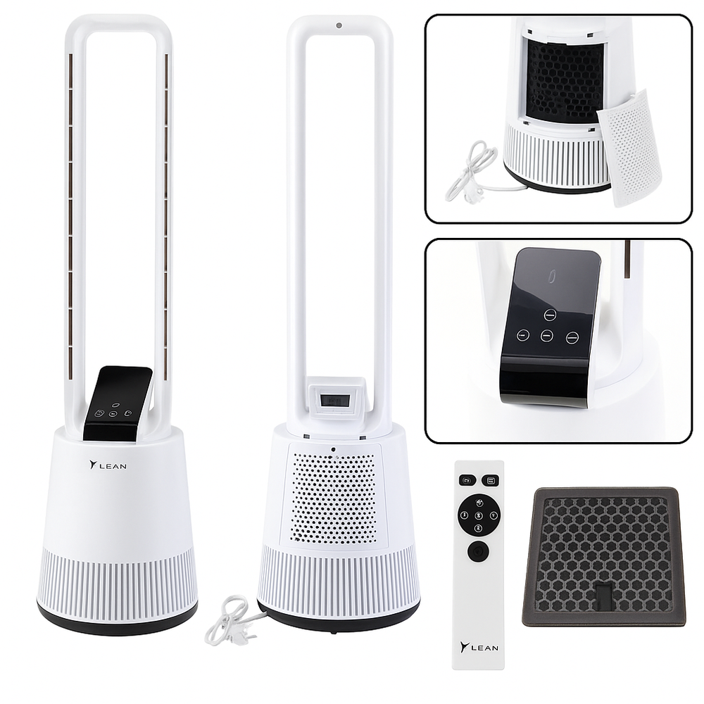 Ventilátor bezlopatkový stojací – s oscilací a LCD displejem