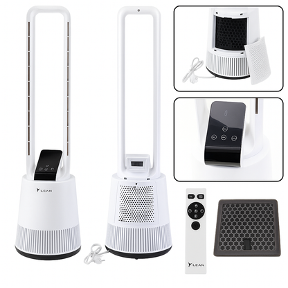 Ventilátor bezlopatkový stojací – s oscilací a LCD displejem